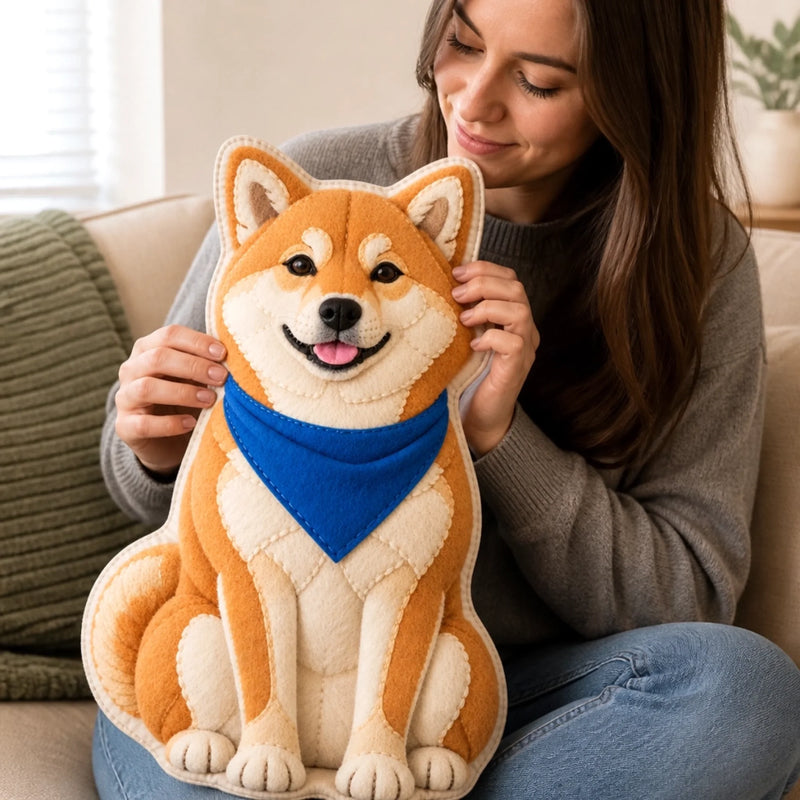Custom Photo Shaped Pillow - Personalized Pet Memorial Sympathy Gifts For Dogs, Cats - Forever Loved