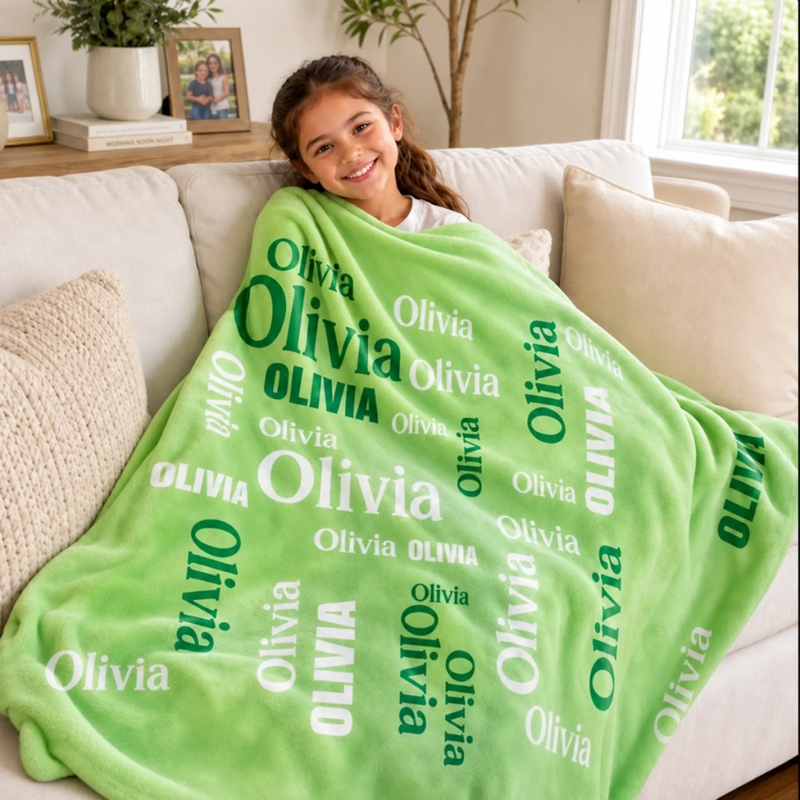 Custom Blanket - Personalized Birthday Gifts For Mom, Dad, Brother, Sister - Little Trouble Maker