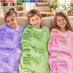 Custom Name Blanket for Kids - Personalized Blanket