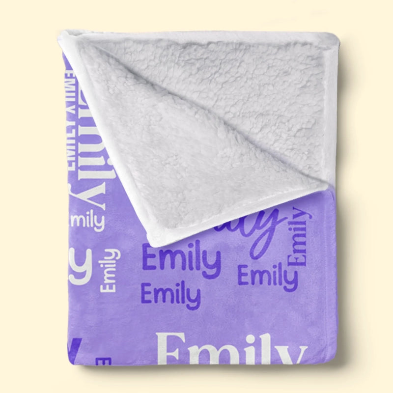 Custom Name Blanket for Kids - Personalized Blanket