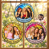 Custom Photo Friendship Gifts - Personalized Stained Glass Window Hanging Suncatcher