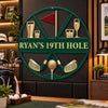Custom Golf 19th Hole Decor - Personalized Custom Shaped Metal Sign