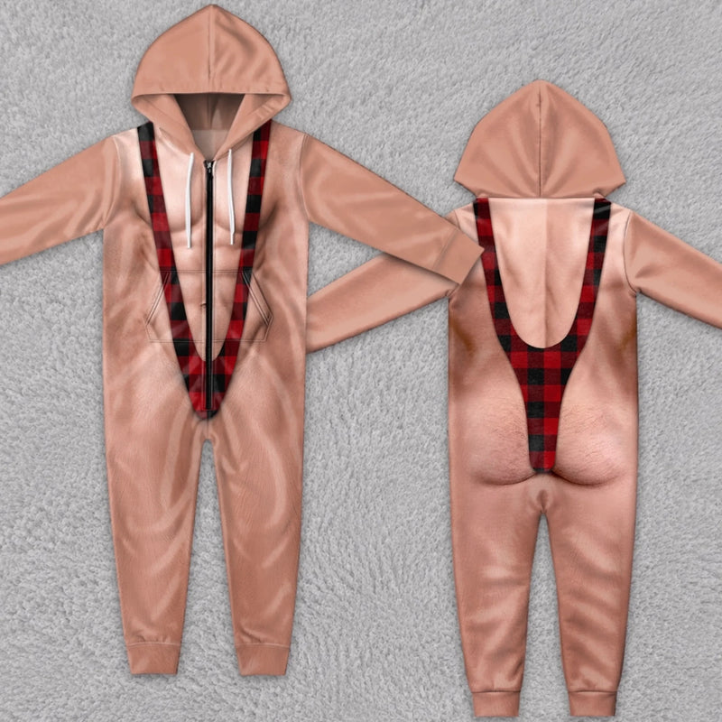 Custom Funny Christmas Gifts - Personalized Adult Onesie