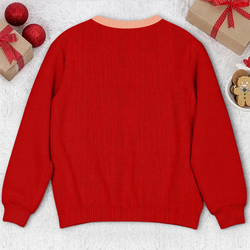 Custom Funny Sexy Santa Christmas Party Gifts for Women - Personalized Ugly Sweatshirt
