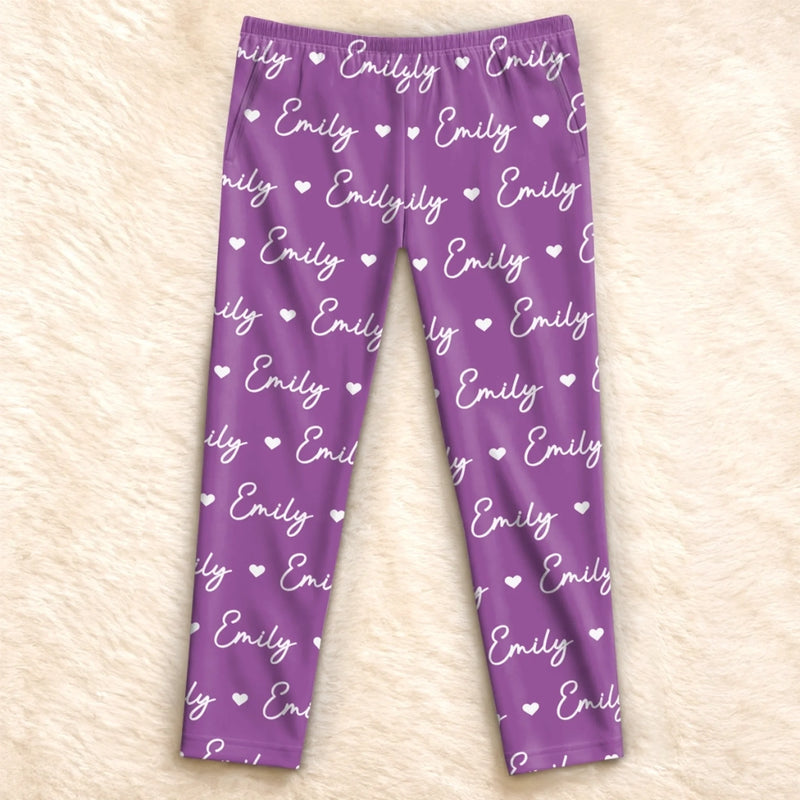 Custom Name Matching Family Gifts - Personalized Pajamas Pants