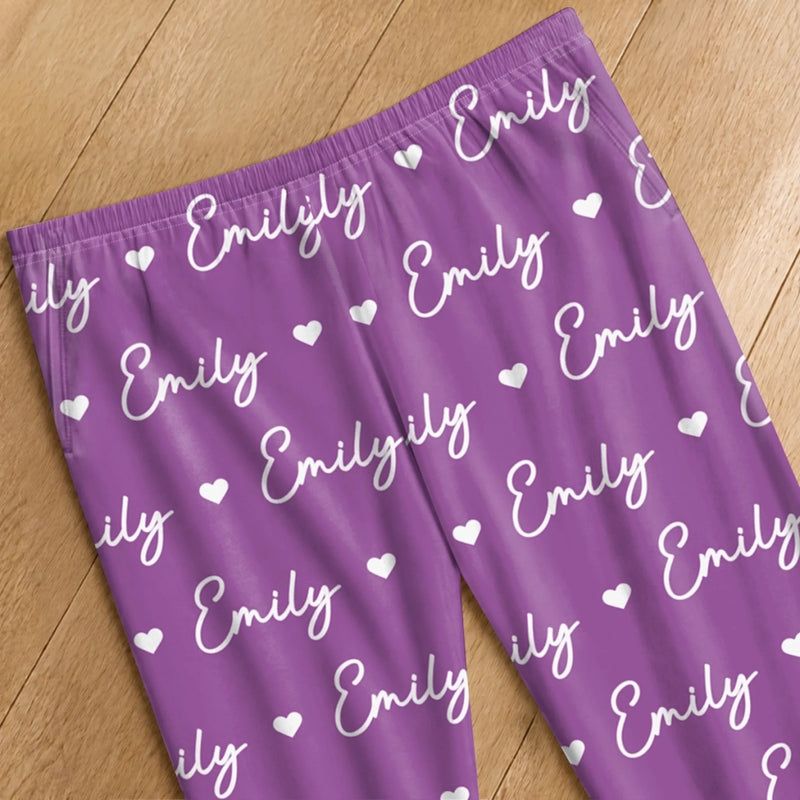 Custom Name Matching Family Gifts - Personalized Pajamas Pants