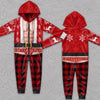 Custom Funny Christmas Santa and Elf Holiday Party Outfit - Personalized Adult Onesie