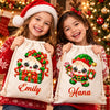 Custom Christmas Dumpling Squishy Gifts - Personalized Drawstring Gift Bag