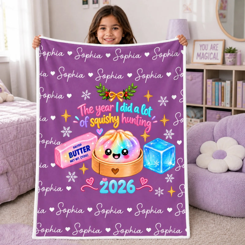 Custom Dumpling Squishy Hunting Gifts For Kids - Personalized Blanket