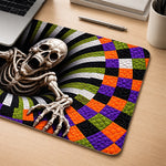 Custom Halloween Skeleton Desk Decor - Personalized Desk Mat