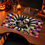 Custom Halloween Skeleton Desk Decor - Personalized Desk Mat