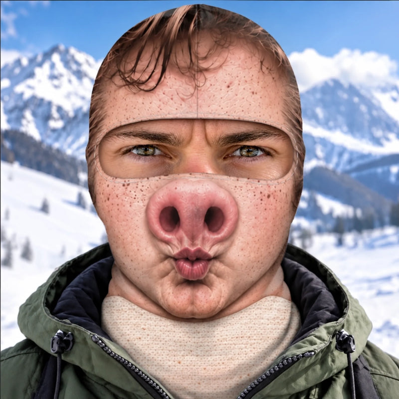 Custom Funny Face Gifts for Skiers - Personalized Ski Mask
