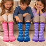 Custom Name Heart Pattern Kids Gifts - Personalized Middle Tube Socks
