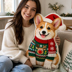 Custom Photo Christmas Pet Gifts - Personalized Shaped Pillow