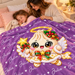Custom Dumpling Squishy Christmas Characters Kids Gifts - Personalized Blanket