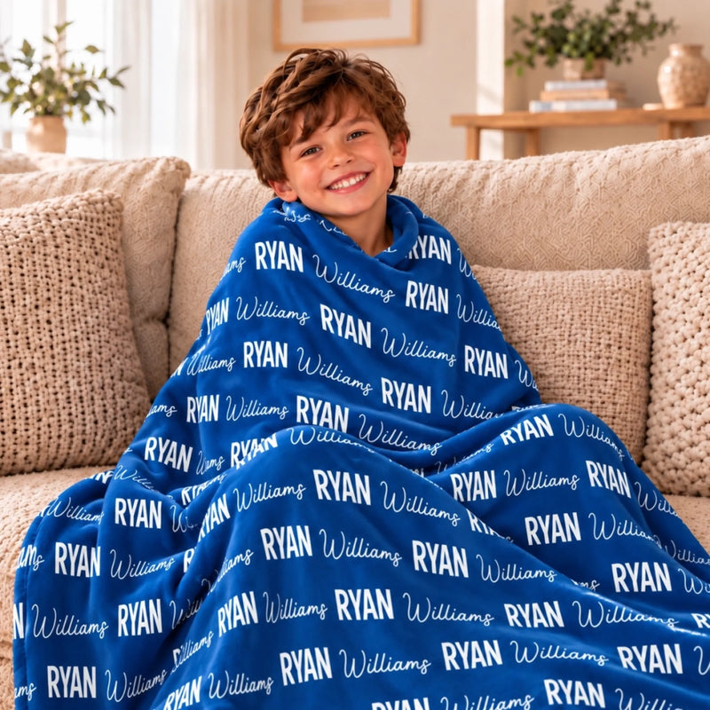 Custom Name Gifts For Kids - Personalized Blanket