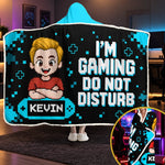 Custom Gaming Don't Disturb Kids Gifts - Personalized Snuggle Blanket