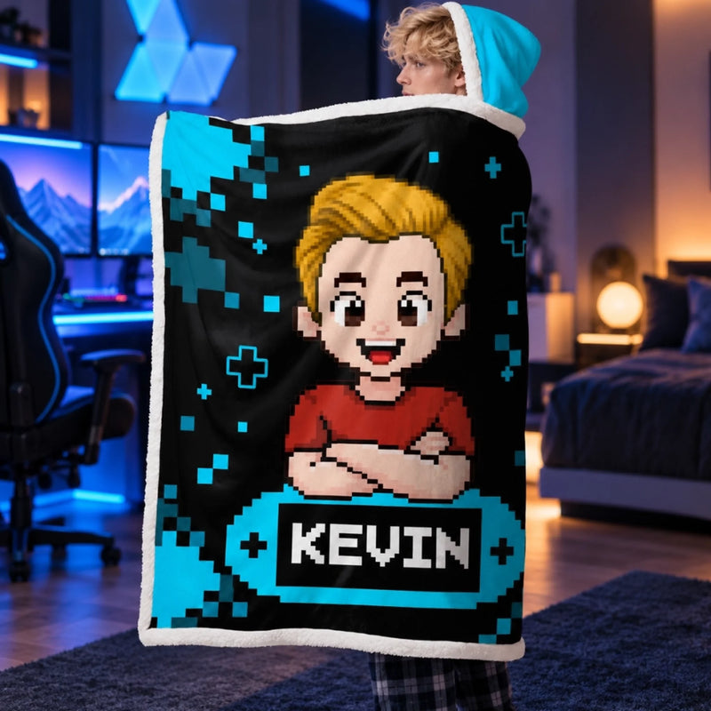 Custom Gaming Don't Disturb Kids Gifts - Personalized Snuggle Blanket