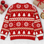 Custom Christmas Bow Couple Gifts - Personalized Ugly Sweatshirt