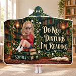 Custom Do Not Disturb I'm Reading Gifts For Book Lovers, Bookworms, Readers - Personalized Snuggle Blanket