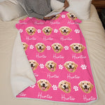 Custom Pet Photo Portrait Gifts For Pet Lovers - Personalized Blanket