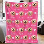 Custom Pet Photo Portrait Gifts For Pet Lovers - Personalized Blanket