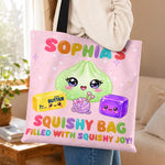 Custom Dumpling Squishy Bag Kids Gifts - Personalized All-Over Print Tote Bag