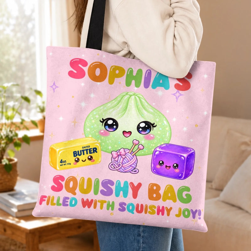 Custom Dumpling Squishy Bag Kids Gifts - Personalized All-Over Print Tote Bag