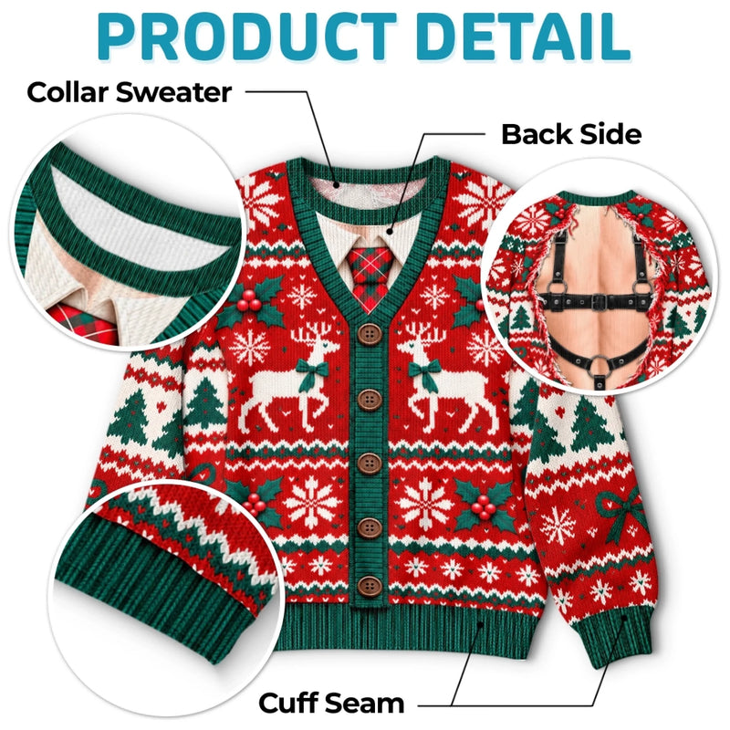 Custom Ugly Christmas Sweater Gifts - Personalized Ugly Sweatshirt