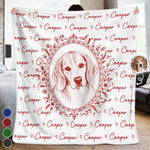Custom Photo Pet Portrait Memorial Sympathy Gifts For Dog Cat Lovers - Personalized Blanket