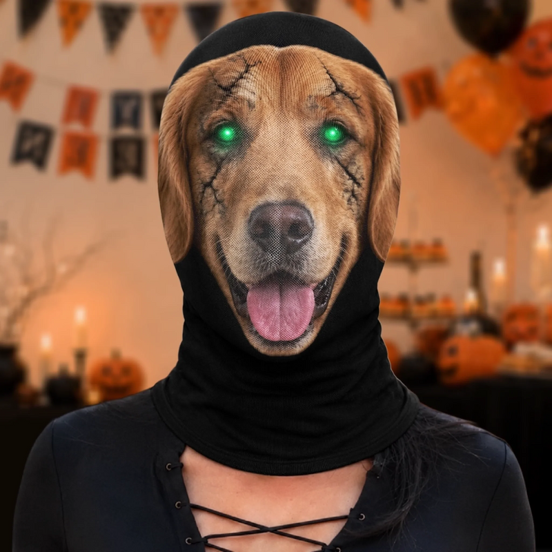 Custom Photo Zombie Dog Halloween Gifts - Personalized Balaclava Mask