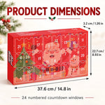 24 Days Christmas Countdown Gifts -  Keychain Advent Calendar