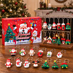 24 Days Christmas Countdown Gifts -  Keychain Advent Calendar