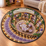 Custom Crochet Corner Gifts for Crocheters - Personalized Quilted Round Mat