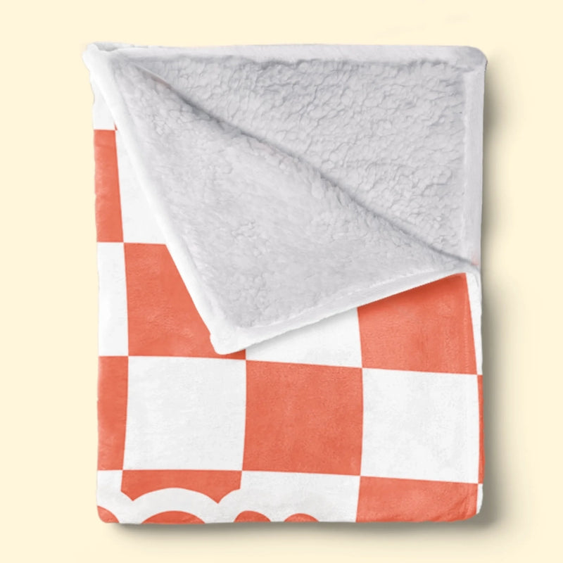 Custom Checkerboard Name Gifts for Kids - Personalized Blanket