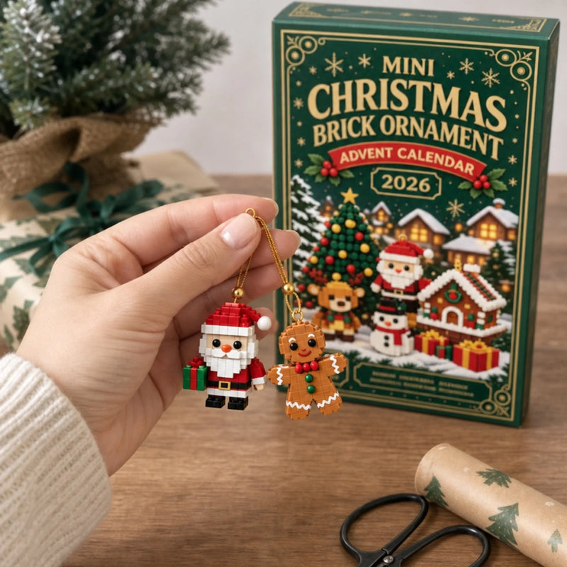 Christmas Building Toy Kids Gifts - Brick Ornament Advent Calendar