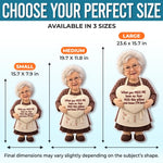 Custom Photo When You Miss Me Grandma Gifts - Personalized Shaped Pillow