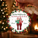Custom No One Will Ever Be As Entertained By Us As Us Bestie Christmas Gifts - Personalized Ceramic Ornament