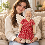 Custom Photo Angel Keepsake Decor - Personalized Shaped Pillow