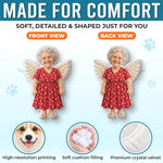 Custom Photo Angel Keepsake Decor - Personalized Shaped Pillow