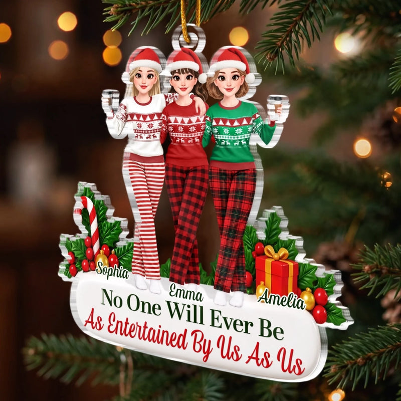 Custom Christmas Friends Gifts - Personalized Acrylic Ornament