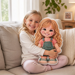 Custom Photo Crochet-Style Kids Gifts - Personalized Shaped Pillow