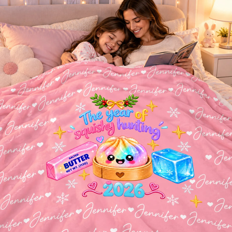 Custom Dumpling Squishy Hunting Gifts For Kids - Personalized Blanket