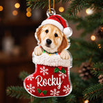 Custom Pet Photo Christmas Gifts For Pet Lovers - Personalized Acrylic Ornament