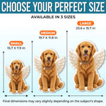 Custom Photo Angel Wings Pet Gifts - Personalized Shaped Pillow