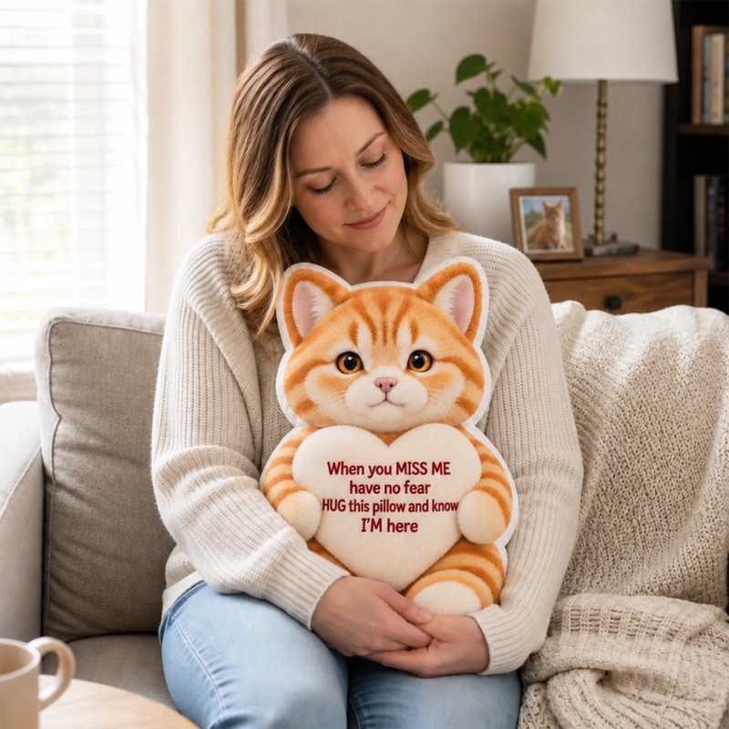 Custom Photo When You Miss Me Pet Gifts - Personalized Shaped Pillow