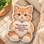 Custom Photo When You Miss Me Pet Gifts - Personalized Shaped Pillow
