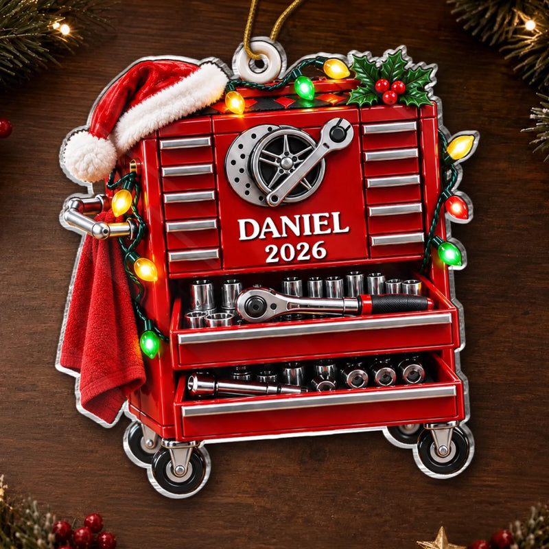 Custom Mechanic Christmas Gifts - Personalized Acrylic Ornament