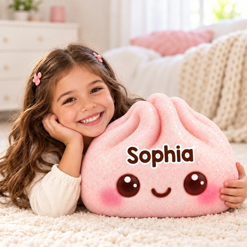 Custom Name Rainbow Kawaii Gifts for Kids - Personalized Shaped Pillow