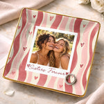 Custom Photo Friends Forever Bestie Gifts - Personalized Jewelry Dish